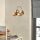 Elegant Gold Wall Lamp, Metal Body, 20 x 27 cm, Height: 24 cm | E27 Socket, Max 40W | IP20 Rated | Perfect for Glam & Scandinavian Decor in Living Rooms, Bedrooms & Hallways