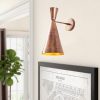 Elegant Gold Wall Lamp, Metal Body, 19 x 25 cm, Height: 39 cm | E27 Socket, Max 40W | Glam & Scandinavian Design, Perfect for Living Room, Bedroom, or Office Decor | IP20 Rated for Indoor Use