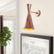 Elegant Gold Wall Lamp, Metal Body, 19 x 25 cm, Height: 39 cm | E27 Socket, Max 40W | Glam & Scandinavian Design, Perfect for Living Room, Bedroom, or Office Decor | IP20 Rated for Indoor Use