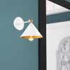 Scandinavian Wall Lamp, White Metal Body, 19 x 26 cm, Height: 20 cm | E27 Socket, Max 40W | Stylish & Functional Lighting for Modern Home Decor, IP20 Rated, Perfect for Living Room & Bedroom