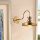 Elegant Gold Wall Lamp, Metal Body, 22 x 42 cm, Height: 23 cm | E27 Socket, Max 40W | IP20 Rated | Perfect for Glam & Scandinavian Decor, Stylish Lighting for Living Room & Bedroom