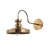 Elegant Gold Wall Lamp, Metal Body, 22 x 42 cm, Height: 23 cm | E27 Socket, Max 40W | IP20 Rated | Perfect for Glam & Scandinavian Decor, Stylish Lighting for Living Room & Bedroom