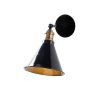 Scandinavian Wall Lamp, Black Metal Body, 19 x 27 x 27 cm | E27 Socket, Max 40W | Stylish & Functional Lighting for Modern Home Decor, IP20 Rated, Perfect for Living Room & Bedroom Ambiance