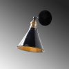 Scandinavian Wall Lamp, Black Metal Body, 19 x 27 x 27 cm | E27 Socket, Max 40W | Stylish & Functional Lighting for Modern Home Decor, IP20 Rated, Perfect for Living Room & Bedroom Ambiance