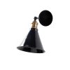 Scandinavian Wall Lamp, Black Metal Body, 19 x 27 x 27 cm | E27 Socket, Max 40W | Stylish & Functional Lighting for Modern Home Decor, IP20 Rated, Perfect for Living Room & Bedroom Ambiance
