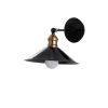 Scandinavian Black Wall Lamp, Metal Body, 24 x 30 x 18 cm | E27 Socket, Max 40W | Stylish & Functional Lighting for Modern Home Decor, IP20 Rated, Perfect for Living Room & Bedroom Ambiance