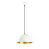 Scandinavian Chandelier, White Iron Body, 30 x 30 cm, Height 111 cm, 90 cm Cable, E27 Socket Max 40W, Elegant & Modern Design for Home Decor, Perfect for Living Room & Dining Areas