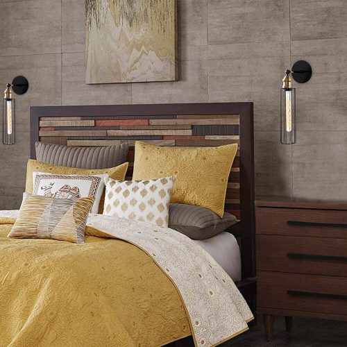 Stylish Black Wall Lamp, Metal Body, 8 x 16 x 40 cm | E27 Socket, Max 40W | IP20 Rated, Perfect for Modern Home Decor & Ambient Lighting | Elegant Design for Living Room & Bedroom