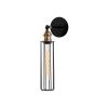 Stylish Black Wall Lamp, Metal Body, 8 x 16 x 40 cm | E27 Socket, Max 40W | IP20 Rated, Perfect for Modern Home Decor & Ambient Lighting | Elegant Design for Living Room & Bedroom