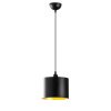 Industrial Scandinavian Chandelier, Black Metal Body, 20 x 20 cm, Height 111 cm, 90 cm Cable, E27 Max 40W, IP20 | Stylish Lighting for Modern Home Decor & Dining Spaces, Elegant & Functional Design