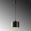 Industrial Scandinavian Chandelier, Black Metal Body, 20 x 20 cm, Height 111 cm, 90 cm Cable, E27 Max 40W, IP20 | Stylish Lighting for Modern Home Decor & Dining Spaces, Elegant & Functional Design