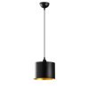 Industrial Scandinavian Chandelier, Black Metal Body, 20 x 20 cm, Height 111 cm, 90 cm Cable, E27 Max 40W, IP20 | Stylish Lighting for Modern Home Decor & Dining Spaces, Elegant & Functional Design