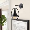 Industrial Black Wall Lamp, Metal Body, 25 x 29 cm, Height: 38 cm | E27 Socket, Max 40W | IP20 Rated | Scandinavian Design for Modern Home Decor, Elegant & Functional Lighting Solution