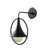 Industrial Black Wall Lamp, Metal Body, 25 x 29 cm, Height: 38 cm | E27 Socket, Max 40W | IP20 Rated | Scandinavian Design for Modern Home Decor, Elegant & Functional Lighting Solution