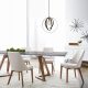 Scandinavian Style Chandelier, Black Metal Body, 35 cm Diameter x 131 cm Height | Adjustable Height, E27 Socket (Max 40W) | Elegant Lighting for Modern Home Décor & Dining Spaces