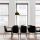 Elegant Black Chandelier, 30 x 30 cm, Height 124 cm | Metal Body, E27 Socket Max 40W | 90 cm Cable | Glam Scandinavian Design, Perfect for Modern Living Rooms & Dining Areas, Stylish & Functional Lighting