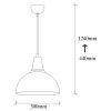 Elegant Black Chandelier, 30 x 30 cm, Height 124 cm | Metal Body, E27 Socket Max 40W | 90 cm Cable | Glam Scandinavian Design, Perfect for Modern Living Rooms & Dining Areas, Stylish & Functional Lighting