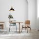 Elegant Black Chandelier, 32 x 32 cm, Height 120 cm | Metal Body, E27 Socket Max 40W | 90 cm Cable | Glam Scandinavian Design, Perfect for Modern Living Rooms & Dining Areas, Stylish & Functional Lighting