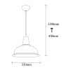 Elegant Black Chandelier, 32 x 32 cm, Height 120 cm | Metal Body, E27 Socket Max 40W | 90 cm Cable | Glam Scandinavian Design, Perfect for Modern Living Rooms & Dining Areas, Stylish & Functional Lighting