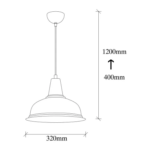 Elegant gold chandelier, 32 x 32 cm, height 120 cm | Durable iron body, E27 Socket Max 40W | Stylish Scandinavian design, perfect for charming home decor | 90 cm cable length, IP20 rating