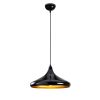 Industrial Scandinavian Chandelier, Black Metal Body, 35 x 35 cm, Height 116 cm, 90 cm Cable, E27 Socket Max 40W, Stylish Lighting for Modern Home & Office Spaces, Elegant & Functional Design