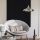 Elegant Scandinavian Chandelier, Silver Metal Body, 35 x 35 cm, Height 116 cm, 90 cm Cable, E27 Max 40W, IP20 | Perfect for Glam Home Decor & Modern Living Spaces, Stylish & Functional Lighting
