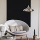 Elegant Scandinavian Chandelier, Silver Metal Body, 35 x 35 cm, Height 116 cm, 90 cm Cable, E27 Max 40W, IP20 | Perfect for Glam Home Decor & Modern Living Spaces, Stylish & Functional Lighting