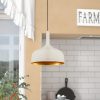 Scandinavian Chandelier, White Metal Body, 30 x 30 cm, Height 126 cm, 90 cm Cable, E27 Socket Max 40W, Elegant & Modern Design for Home Décor, IP20 Rated, Perfect for Living Room & Dining Areas