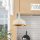 Scandinavian Chandelier, White Metal Body, 30 x 30 cm, Height 126 cm, 90 cm Cable, E27 Socket Max 40W, Elegant & Modern Design for Home Décor, IP20 Rated, Perfect for Living Room & Dining Areas