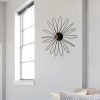 Stylish Black Wall Lamp, Metal Body, 58 x 12 x 58 cm | E27 Socket, Max 40W | IP20 Rated | Elegant Floral Design for Modern Home Decor, Perfect for Living Room & Bedroom Lighting