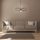 Elegant Black Wall Lamp, Metal Body, 10 x 12 cm, Height 100 cm, E14 Max 40W, IP20 | Glamorous Hotel-Style Lighting for Modern Spaces