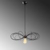 Elegant Black Wall Lamp, Metal Body, 10 x 12 cm, Height 100 cm, E14 Max 40W, IP20 | Glamorous Hotel-Style Lighting for Modern Spaces