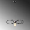 Elegant Black Wall Lamp, Metal Body, 10 x 12 cm, Height 100 cm, E14 Max 40W, IP20 | Glamorous Hotel-Style Lighting for Modern Spaces