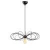 Elegant Black Wall Lamp, Metal Body, 10 x 12 cm, Height 100 cm, E14 Max 40W, IP20 | Glamorous Hotel-Style Lighting for Modern Spaces