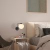 Industrial Scandinavian Wall Lamp, Black Metal Body with Glass Cap, 15 x 26 cm, Height 22 cm, E27 Socket Max 40W, Stylish & Functional Lighting for Modern Home Decor, IP20 Rated