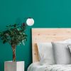 Industrial Scandinavian Wall Lamp, Black Metal Body with Glass Cap, 15 x 26 cm, Height 22 cm, E27 Socket Max 40W, Stylish & Functional Lighting for Modern Home Decor, IP20 Rated