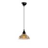 Scandinavian Style Chandelier, Black Metal Body, 20 x 20 cm, Height 108 cm, 90 cm Cable, E27 Socket Max 40W, IP20 | Elegant Lighting for Modern Home Décor & Dining Spaces