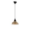 Scandinavian Style Chandelier, Black Metal Body, 20 x 20 cm, Height 108 cm, 90 cm Cable, E27 Socket Max 40W, IP20 | Elegant Lighting for Modern Home Décor & Dining Spaces