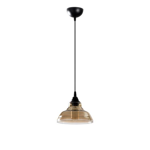 Scandinavian style chandelier, black metal body, 20 x 20 cm, height 108 cm, 90 cm cable, E27 socket Max 40W, IP20 | Elegant lighting for modern interior design and dining rooms