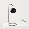 Stylish black table lamp, metal housing, 14 x 23 cm, height 56 ​​cm | E27 Socket, Max 40W, 150 cm Cable | IP20 rating, perfect for industrial and Scandinavian decoration, modern home lighting solution