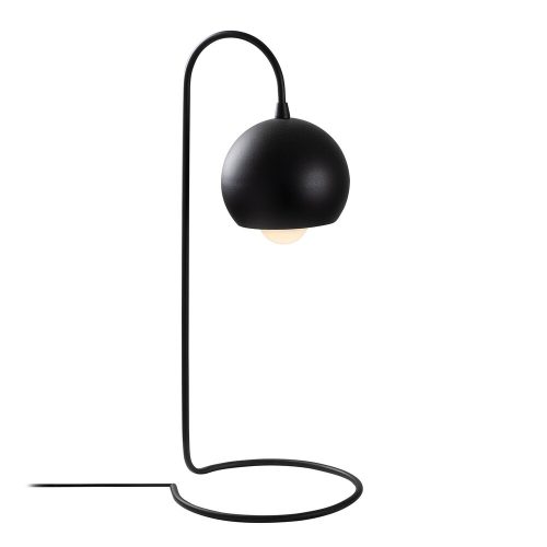 Stylish black table lamp, metal housing, 14 x 23 cm, height 56 ​​cm | E27 Socket, Max 40W, 150 cm Cable | IP20 rating, perfect for industrial and Scandinavian decoration, modern home lighting solution