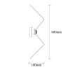 Stylish Copper Wall Lamp, 60 x 60 x 16 cm | Durable Metal Body, E27 Socket (Max 40W) | Includes Setup Instructions | Elegant Lighting for Modern Home Decor, IP20 Rated for Indoor Use
