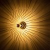 Stylish Copper Wall Lamp, 60 x 60 x 16 cm | Durable Metal Body, E27 Socket (Max 40W) | Includes Setup Instructions | Elegant Lighting for Modern Home Decor, IP20 Rated for Indoor Use
