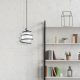 Elegant Black Wall Lamp, Metal Body, 10 x 12 cm, Height 100 cm, E14 Max 40W, IP20 | Glamorous Hotel-Style Lighting for Modern Spaces