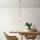 Elegant Gold Chandelier with Adjustable Height (56-136 cm), Metal Body & Glass Cap, Ø15 cm Cap, Ø10 cm Base Plate, 90 cm Cable, E27 Socket (Max 40W) | Perfect for Modern Living Spaces, IP20 Rated