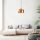 Glam Scandinavian Chandelier, Gold Metal Body, 30 x 30 cm, Height 123 cm, 90 cm Cable, E27 Socket Max 40W, IP20 | Elegant Lighting for Modern Home Décor & Stylish Interiors