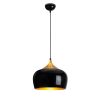 Elegant Black Chandelier, 30 x 30 cm, Height 123 cm | Metal Body, E27 Socket (Max 40W) | 90 cm Cable | Glam & Scandinavian Design | Perfect for Modern Living Rooms & Dining Areas
