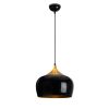 Elegant Black Chandelier, 30 x 30 cm, Height 123 cm | Metal Body, E27 Socket (Max 40W) | 90 cm Cable | Glam & Scandinavian Design | Perfect for Modern Living Rooms & Dining Areas