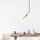 Industrial Scandinavian Chandelier, Black Iron Body, 25 x 15 cm, Height: 76 cm | E27 Socket, Max 40W | Stylish Lighting for Modern Homes, Dining Rooms & Living Spaces, Elegant & Functional Design
