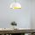 Scandinavian Chandelier, White Metal Body, 40 x 40 cm, Height 116 cm, 90 cm Cable, E27 Socket Max 40W, Elegant & Modern Design for Home Décor, IP20 Rated, Perfect for Living Room & Dining Areas